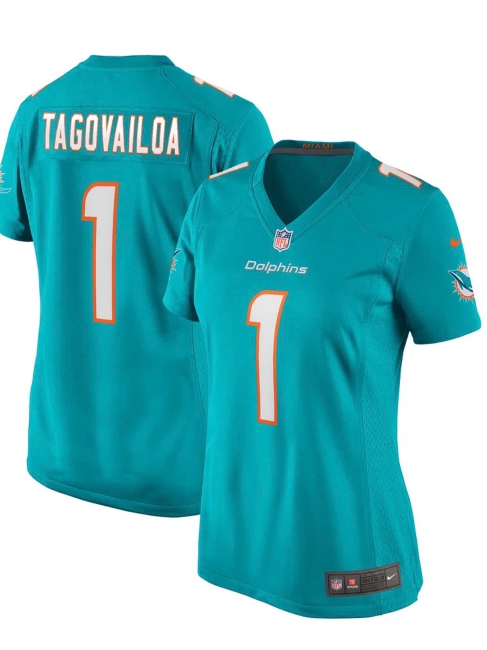 Nike Teal Miami Dolphins Women's Jersey - #1